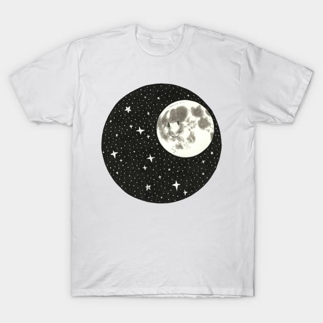 The moon is watching you T-Shirt by conshnobre